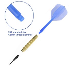 SEABABOO Integrated Dart Shaft and Flights, Integrated Dart Shafts and Dart Flights and Shafts, Dart Flight Set, Integrated Transparent Dart Shaft, ABS with Integrated Dart Shaft
