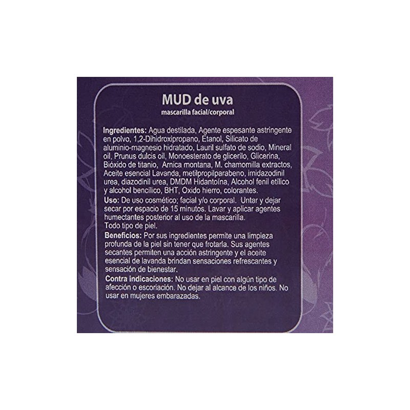 Mascarilla Facial de UVA Spa 1 Kg Granel