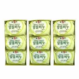 Malpyo Economical Soap Cucumber 140g / 말표 알뜰비누 오이 140g X 3개입 X 3개 (WB6A22C)