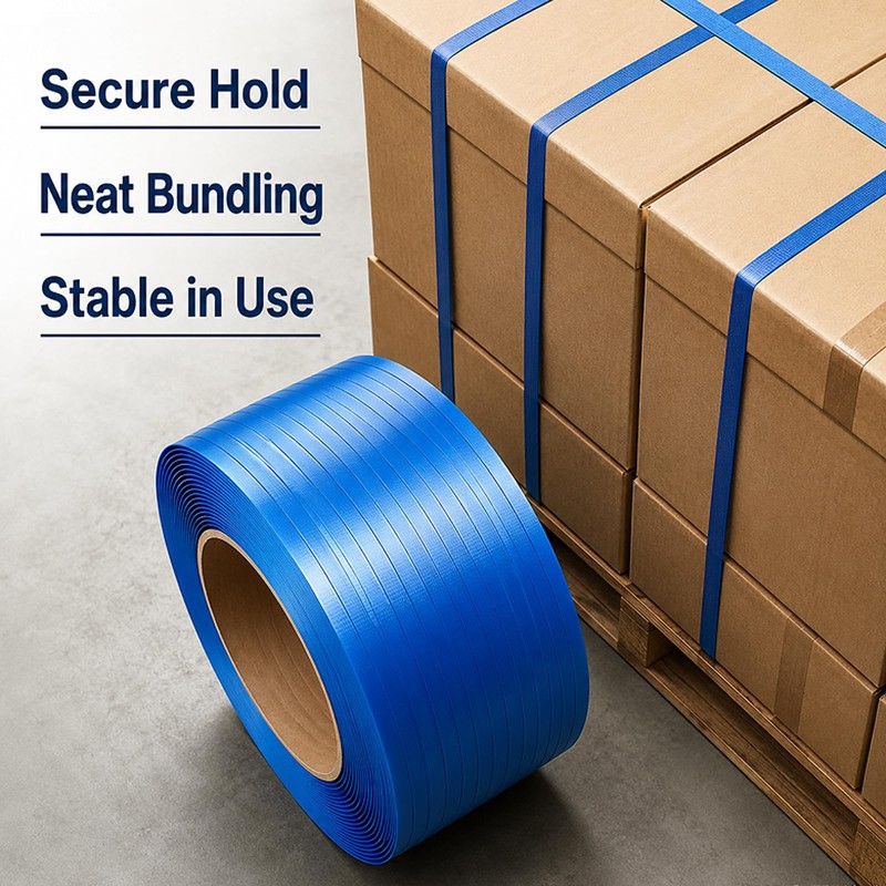 Heavy Duty Blue Polypropylene Strapping Roll 1/2" x 3300'
