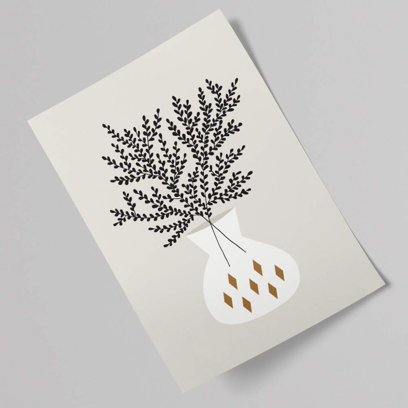 Poster, Art Poster, A4, A3, A2, Nordic Trees, Flowers, Plants,
