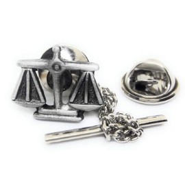 Menz Jewelry Accs Scales of Justice Lapel PIN/TIE TAC Manufacturer Direct Pricing
