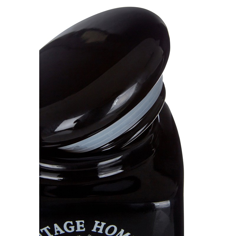 Premier Housewares Vintage Home Coffee Canister - Black
