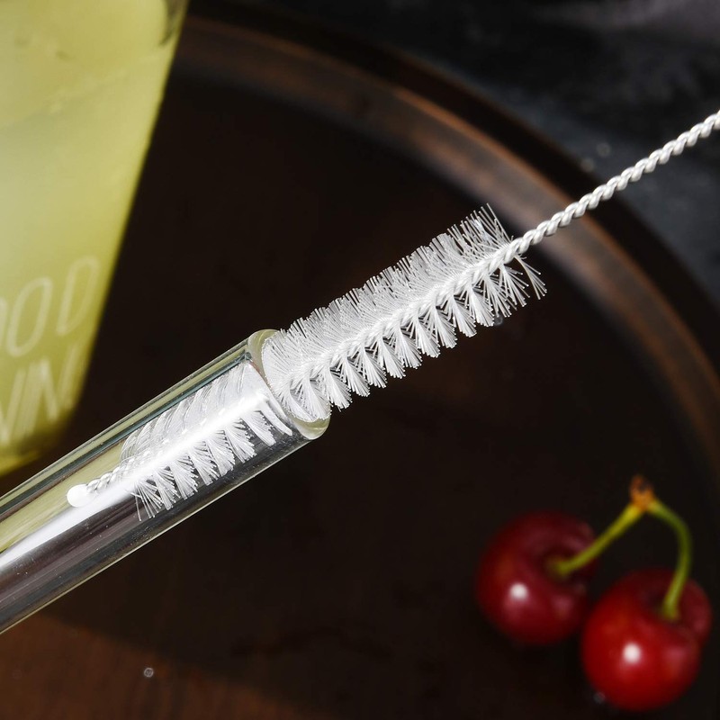ALINK Glass Boba Straws, 14 mm x 9 inch Reusable