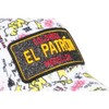 El Patron White and Orange Rhinestone Street Wear Colombia Medellin