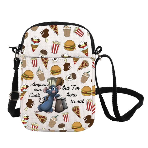 Remy Inspire Gift Anyone Can Cook Quote Crossbody Bag Ratatouille