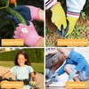 Mulaibdin 2 Pairs of Children's Work Gloves, Gardening Gloves, Thorn