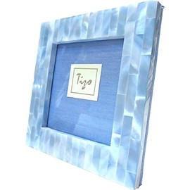 Tizo 3" Square Blue Mother of Pearl Frame