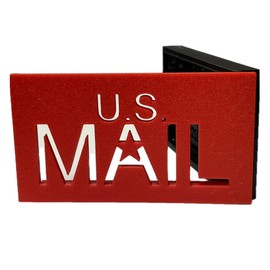 US MAIL Mailbox Flag Kit – Large Red Replacement Flag for Brick & Stone Mailboxes, ASA UV & Weather-Resistant Plastic, Universal Front Mount, 4.02” x 2.27” x 0.59”, USPS Compatible