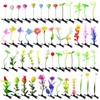 SOFISO 50pcs Bean Sprout Hair Clips Mixed Style Rave Plant