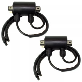 Caltric 2-Pack Double Line Ignition Coil for Kawasaki VN750 Vulcan 750 1986-2006