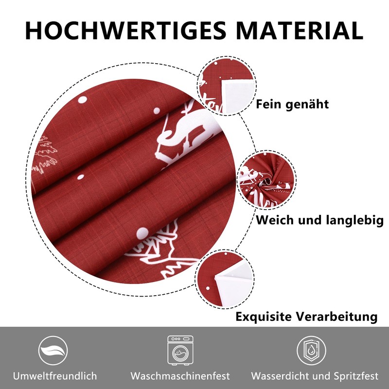 Yrendenge Christmas Tablecloth Red Tablecloth Washable Outdoor Tablecloth Rectangular Waterproof