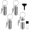 BELLE VOUS Silver Cremation/Funeral Keepsake Pendant (4 Pack) - 4.9cm