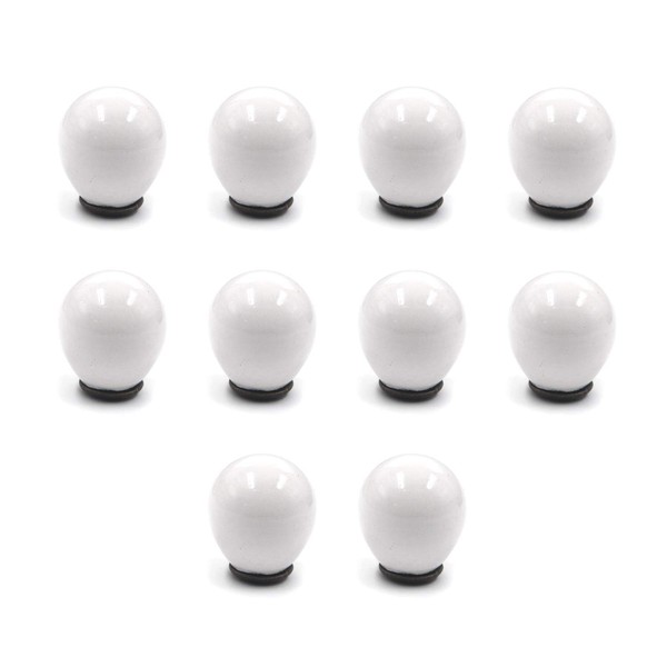 FarBoat 10Pcs 1" Ceramic Round Knobs Pull Handles for Furniture