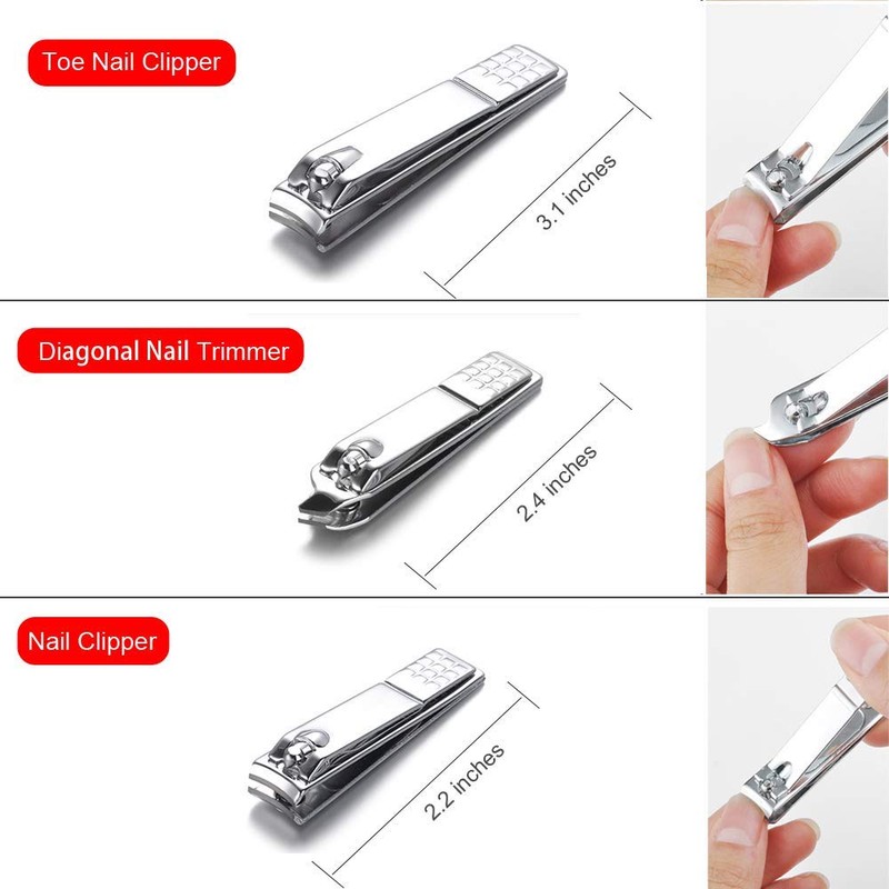 Glamne Manicure Pedicure Set Tools Professional Stainless Steel Nail Care
