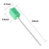 (250 PCS) JIESI Disposable Oral Swabs,Sterile Sponge Mouth Swabs(Cyan)