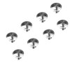 JUSTMAE 8 PCS Cabinet Knobs, Stainless Steel Round Drawer Knobs