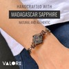 VALOR 835 Natural Crystal Bracelet for Men - NEW Genuine