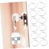STOBOK Key Ring Accessories 50pcs Stainless Steel Keyring Clips Keyring