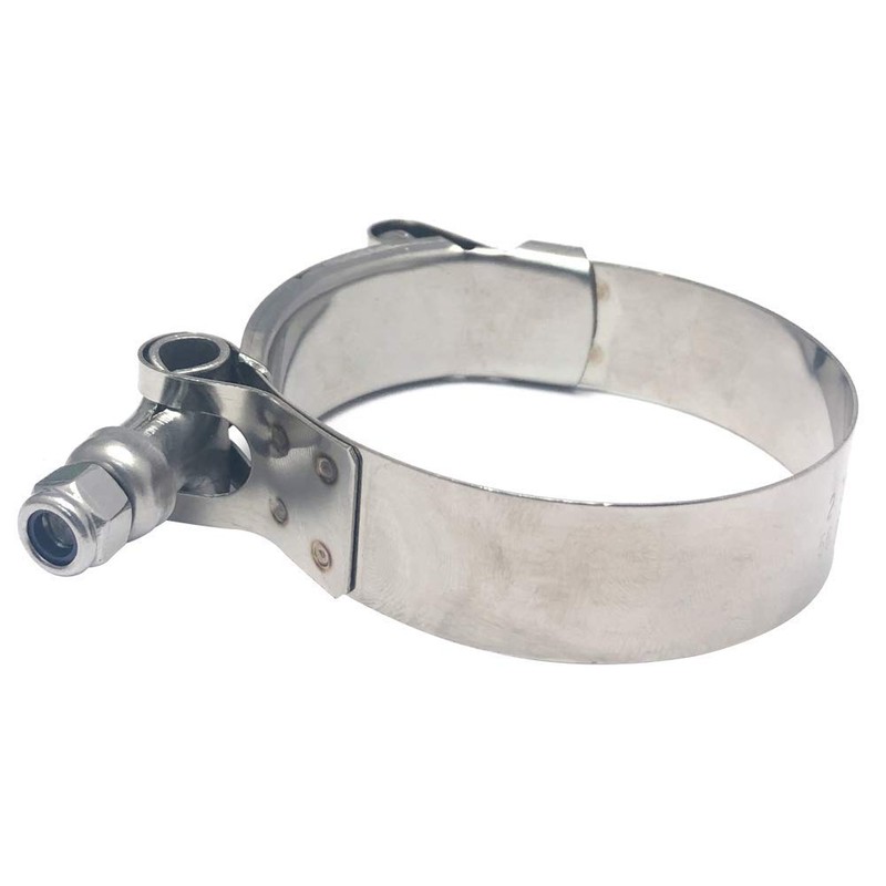 ISPINNER 2 Pack 3.5 Inch Stainless Steel T-Bolt Hose Clamps,