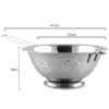 APOLLO SS Colander 3qt with Handle, Multi-Colour, 41x24x9