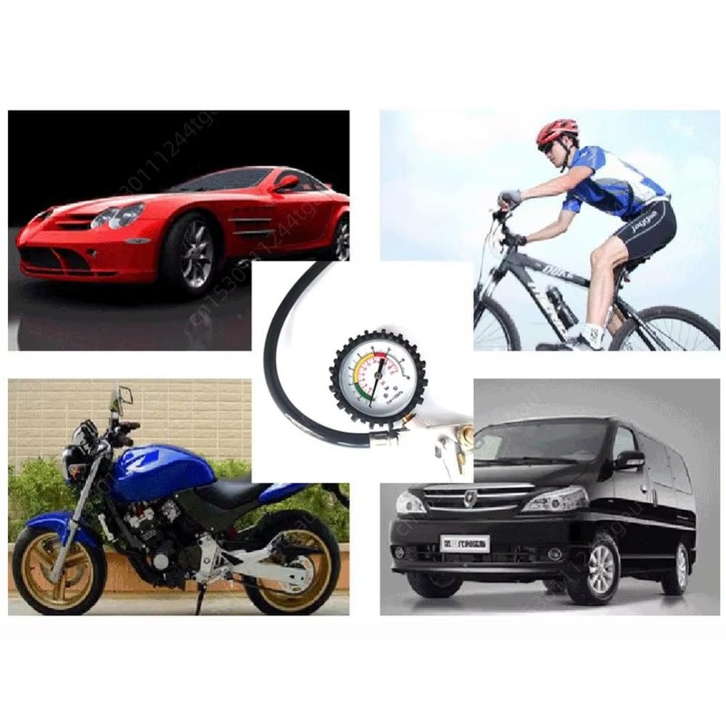 zmart ゲージ付きタイヤ 空気入れ 空気圧 インフレータ 車 トラック 車両 タイヤ圧力 テスター