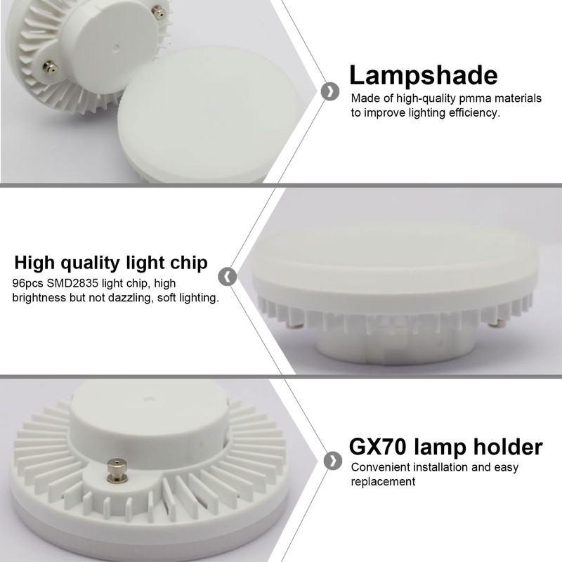 GX70 96LED 18W Cabinet Light SMD2835 Ceiling Lamps for Store