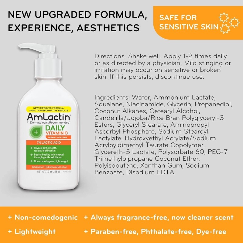 Unbranded AmLactin Daily Vitamin C Lotion - 7.9 oz Body