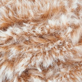 Pretty Jolly 4 Skeins of Faux Fur Yarn, Super Soft Chunky Yarn, Fluffy Yarn for Crocheting, Knitting, Eyelash Yarn, Polyester Yarn (Khaki)