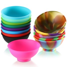 Boao 14 Pieces Mini Silicone Pinch Bowls, 1.75 Ounce Small Pinch Bowls for Prep Cooking Multicolor Reusable Snack Serve Condiment Bowls for Sauce, Nuts, Candy, Fruits, Appetizer, Snacks