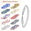 Women's Rhinestone Headbands Sparkly Elestic Hairband Vintage Metal Headbands Sparkly