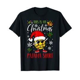 This Is My Christmas Pajama Baseball Softball Gifts Lover T-Shirt