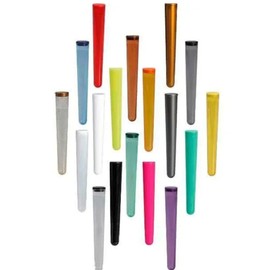 Holder King Size Cone Hard Plastic Airtight Tube Doob Tubes Smell Proof, King Size Cone Holder Air Tight Hard Plastic Tube, 112mm Smoking Rolling Cigar Tube with Lids, (Mix 5pcs)