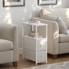 TUTOTAK Small Narrow End Table, Set of 2, Side Table,