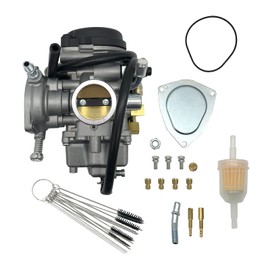 Carbpro 13200-20B01 Carburetor Carb for Suzuki LT-F250 LTF250 Quadrunner 250 2X4 4X4 2000 2001 2002 LTF300F 4X4 With matching fuel pump Replace for 13200-20B00
