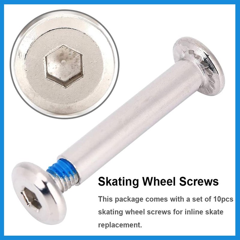 10 PCS Skating Screws Inline, Inline Skate Replacement, Inline Skate