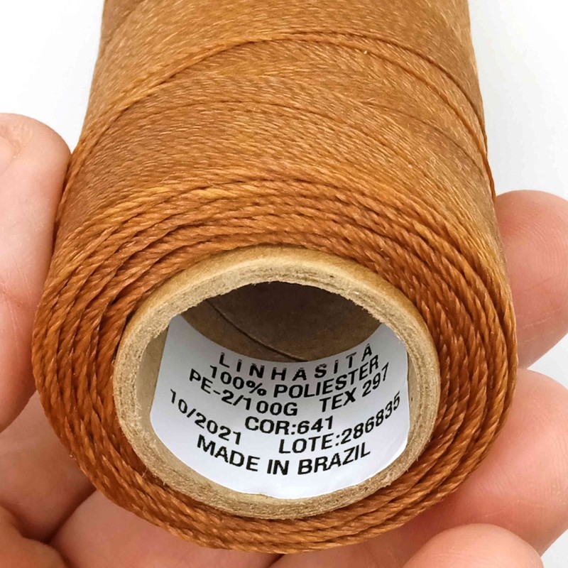 LINHASITA Waxed Thread Spool, 100g/360 Metres, 0.5mm Thick, Polyester Macrame