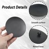 4 Pack 3.9in Iron Plate Candle Holder, Black