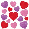 JarThenaAMCS 45Pcs Valentine's Day Paper Cut-Outs with Glue Points Red