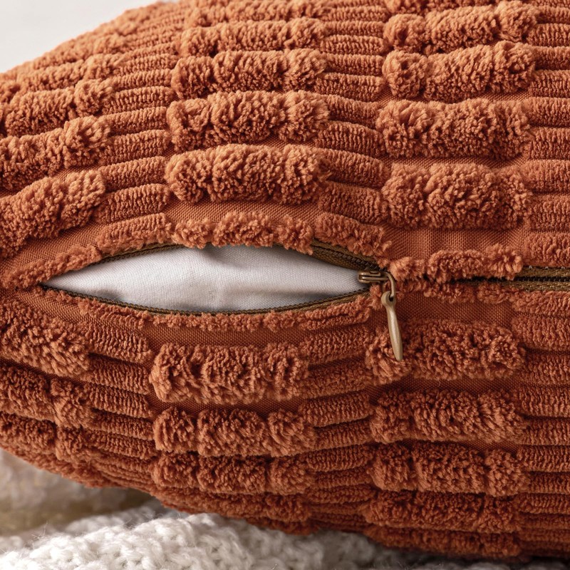 MIULEE Pack of 2 Corduroy Decorative Throw Pillow Covers 20x20