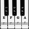 AIEX Piano Keyboard Music Note Full Set Stickers Removable &