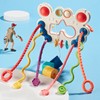 Baby Pull String Toys Silicone Travel Pull String Activity Sensory
