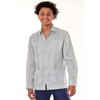 bohio Guayabera Shirt for Men - Linen Classic Traditional 4-Pocket