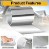 Vigorous 6in x 50ft Aluminum Flashing, 0.2mm Waterproof Metal Roofing