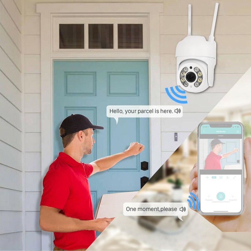 WiFi Smart Camera 1080P HD Wireless Dome Monitoring Camera IP66