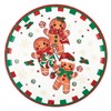48 Pcs Christmas Gingerbread Man Paper Plates Gingerbread Candy Cane