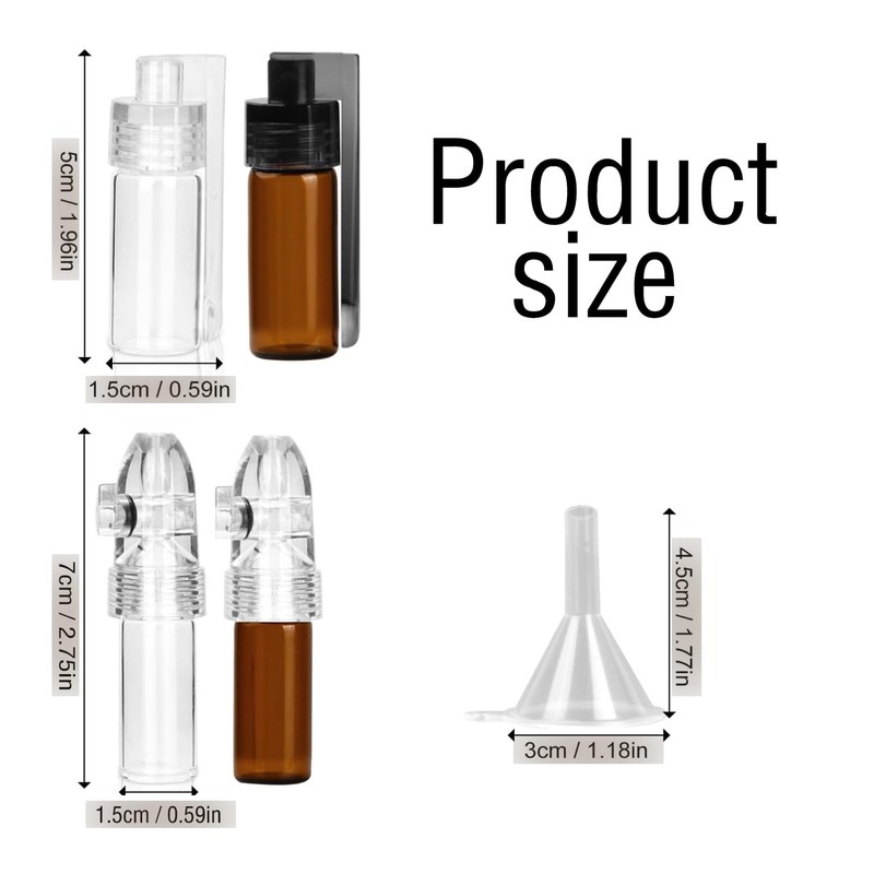 4-Piece Compact Storage Bottle Set with Spoon and Funnel –