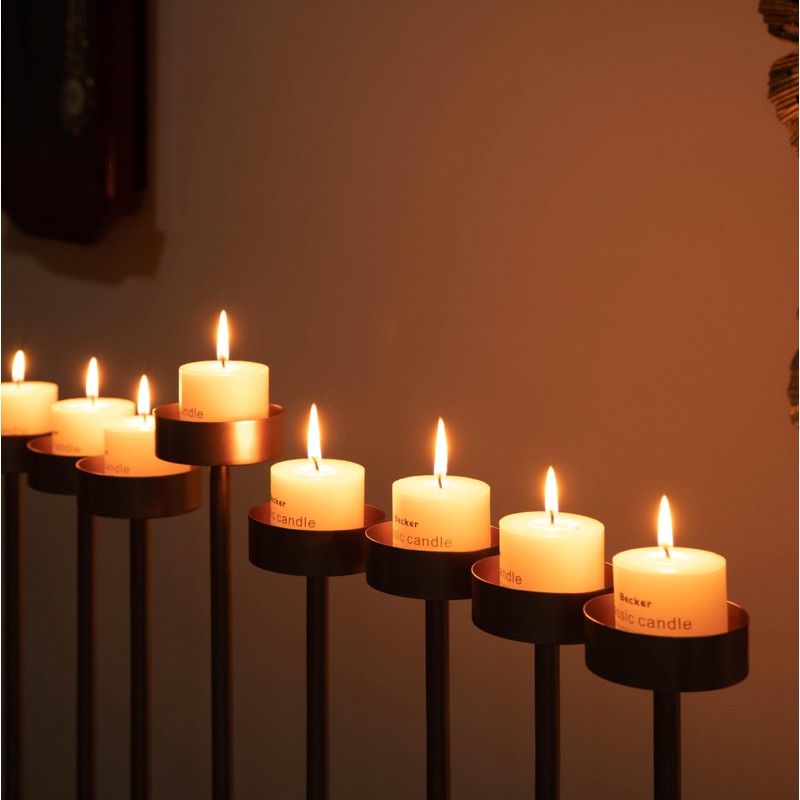 Modern Design Hanukkah Menorah Exceptional presentational Piece, 9 Branch Tea