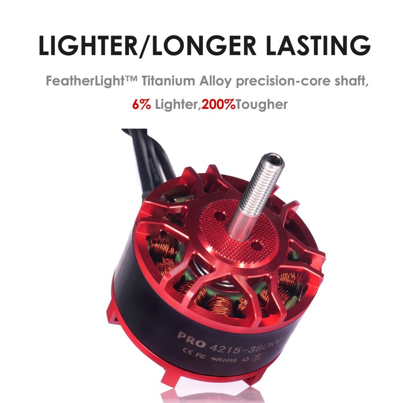 PRO 4215-380kv Brushless Motor 6-12s Quadcopter Motor for 13-15’’Propeller,FPV Multicopter