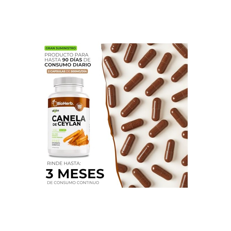 BioHerb® | Canela de Ceylán 100% Pura (Certificada de Origen)
